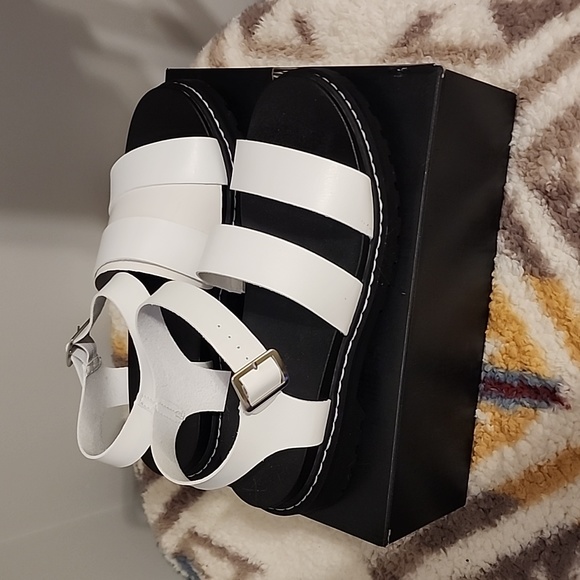 Torrid White Dip Dye Chunky Gladiator - Picture 2 of 4